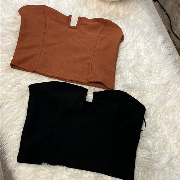 Abercrombie & Fitch Tops - Abercrombie & Fitch Black and Brown Crop Tops bundle